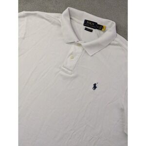 Polo Ralph Lauren Mens Size XL Classic Fit White Polo Shirt  Short Sleeve